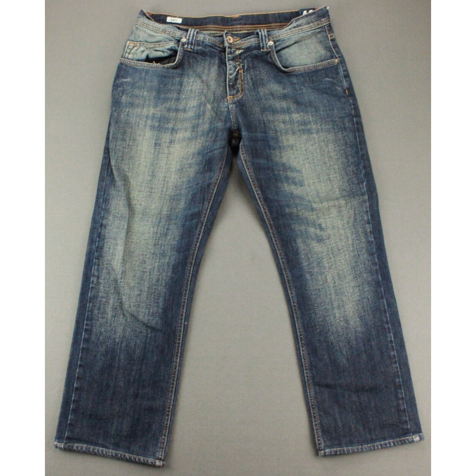 Forum Slim Fit Jeans Mens 33x27 Medium Wash Stretch Denim